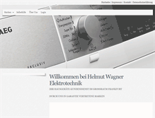 Tablet Screenshot of helmut-wagner-elektrotechnik.de